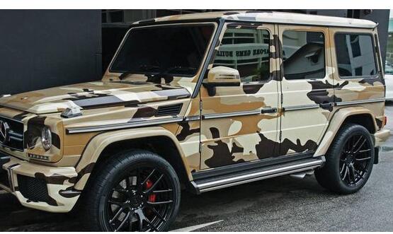 Large desert Camo Vinyl Car Wrap COVERS With Air Rlease Gloss/ Matt Arctic brown Camouflage covering foile 1.52x 10m/ 20m / 30m