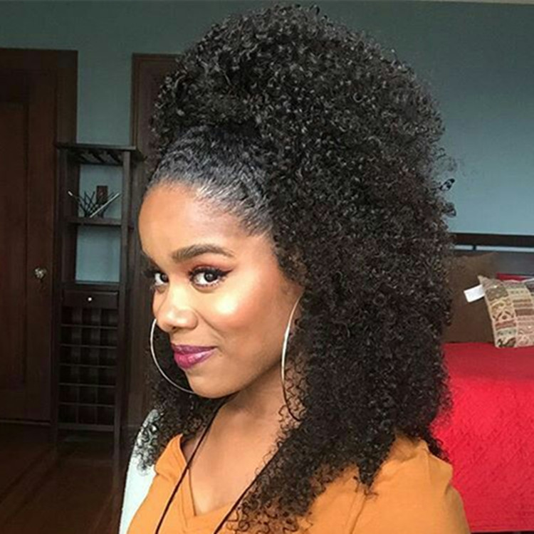 Jet black 3c 4b afro kinky curly human hair ponytail hair extension 160g natural big puff drawstring ponytail clip in
Jet black 3c 4b afro kinky curly human hair ponytail hair extension 160g natural big puff drawstring ponytail clip in