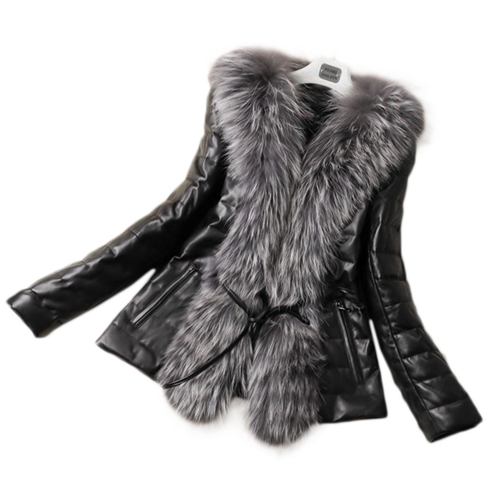 Fall Winter Style Pu Leather Stitching Faux Fur Coats Plus Size Slim Outerwear Womens Man-Made Fur Outwears Jackets, As the picture
Fall Winter Style Pu Leather Stitching Faux Fur Coats Plus Size Slim Outerwear Womens Man-Made Fur Outwears Jackets, As the picture