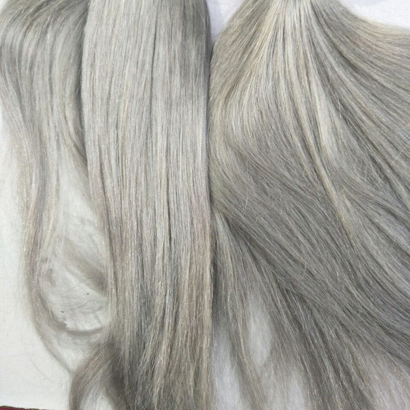 Pu Tape Remy Hair Brazilian grey Skin weft Hair Extensions Gray Color 2.5g pc 200Gr Lot Free DHL