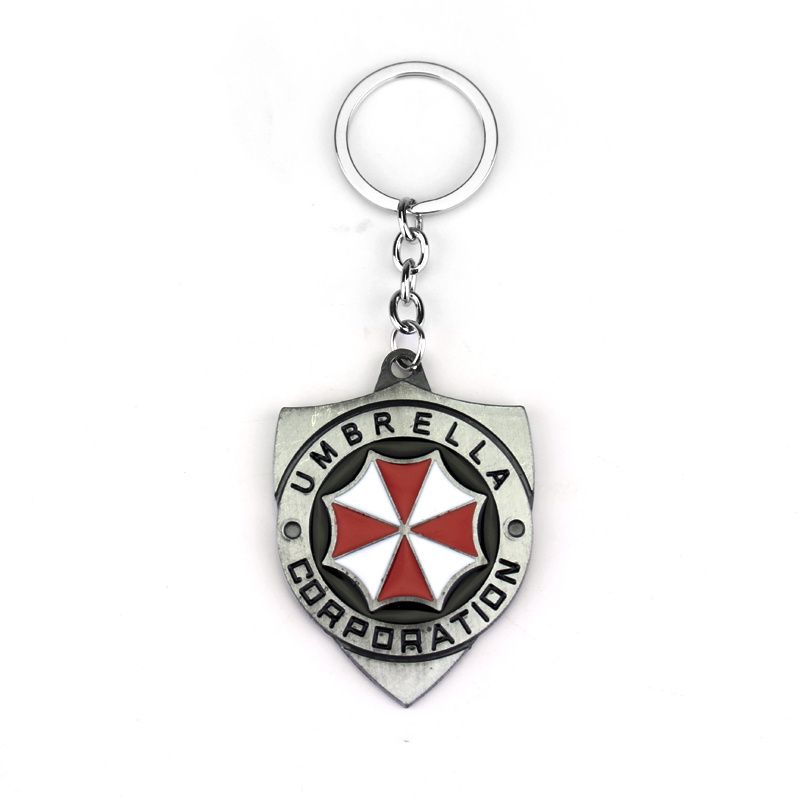 Resident Evil 2 Colors Alloy Keychain Umbrella Corporation Logo shield shape Hoder For Fans Unique Movie Jewelry Accessories
Resident Evil 2 Colors Alloy Keychain Umbrella Corporation Logo shield shape Hoder For Fans Unique Movie Jewelry Accessories