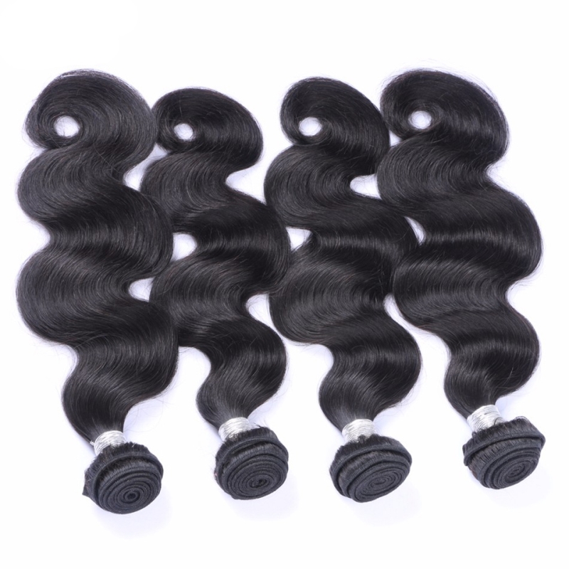 Brazilian Human Virgin Hair Body Wave HD 13X4 Frontal With 3 Bundles Lace Closure Free Part Yirubeauty Natural Color 4 Pieces/lot
