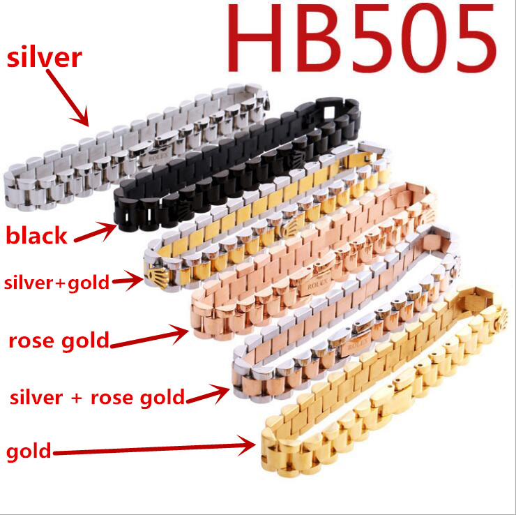 Brand Mens' Stainless Steel Watch Strap For Role For Datejust Silver Watches Band Butterfly Buckle Bracelet