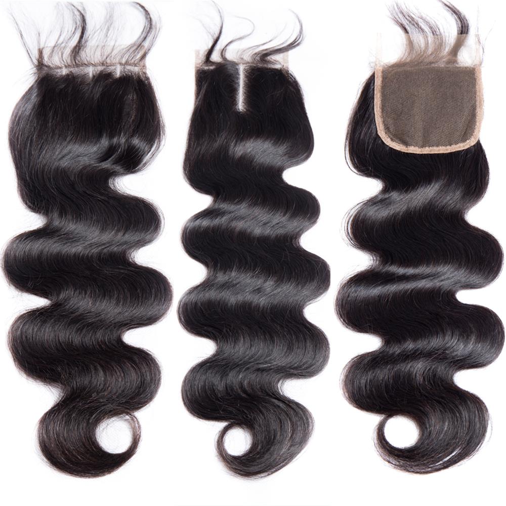 8A Peruvian Brazilian Raw Indian Hair Cuticle Aligned Hair Body Wave Remy Human Hair Wave Closure Dhgate