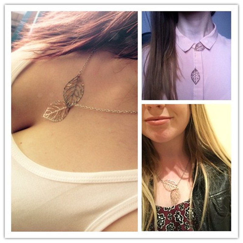 Gold Silver Plated Chain Necklace Leaf Casual Beads Long Strip Pendants Gifts Women Necklaces Jewelry
Gold Silver Plated Chain Necklace Leaf Casual Beads Long Strip Pendants Gifts Women Necklaces Jewelry