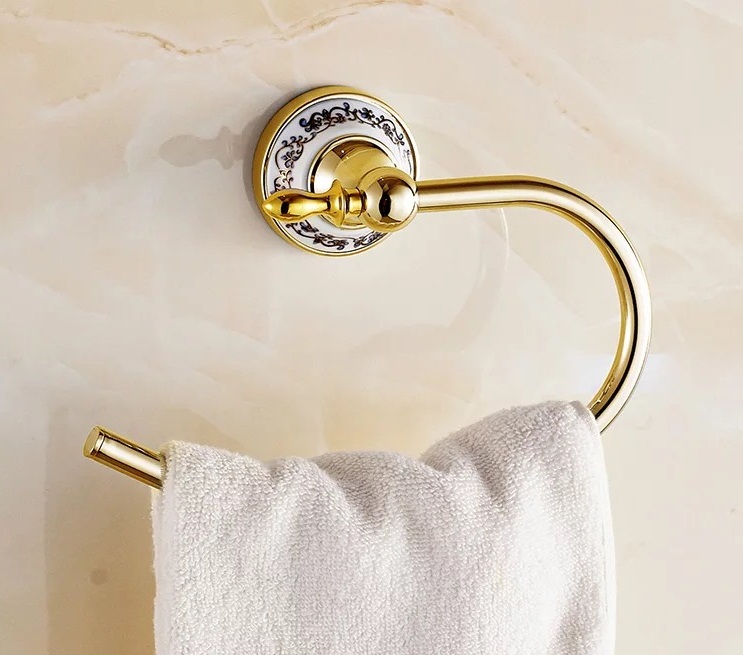 Golden antique bath Towel Ring semi-circle Towel Rack Holder Stainless steel towel bar/shevels Bathroom Accessories, Silver and gold
Golden antique bath Towel Ring semi-circle Towel Rack Holder Stainless steel towel bar/shevels Bathroom Accessories, Silver and gold