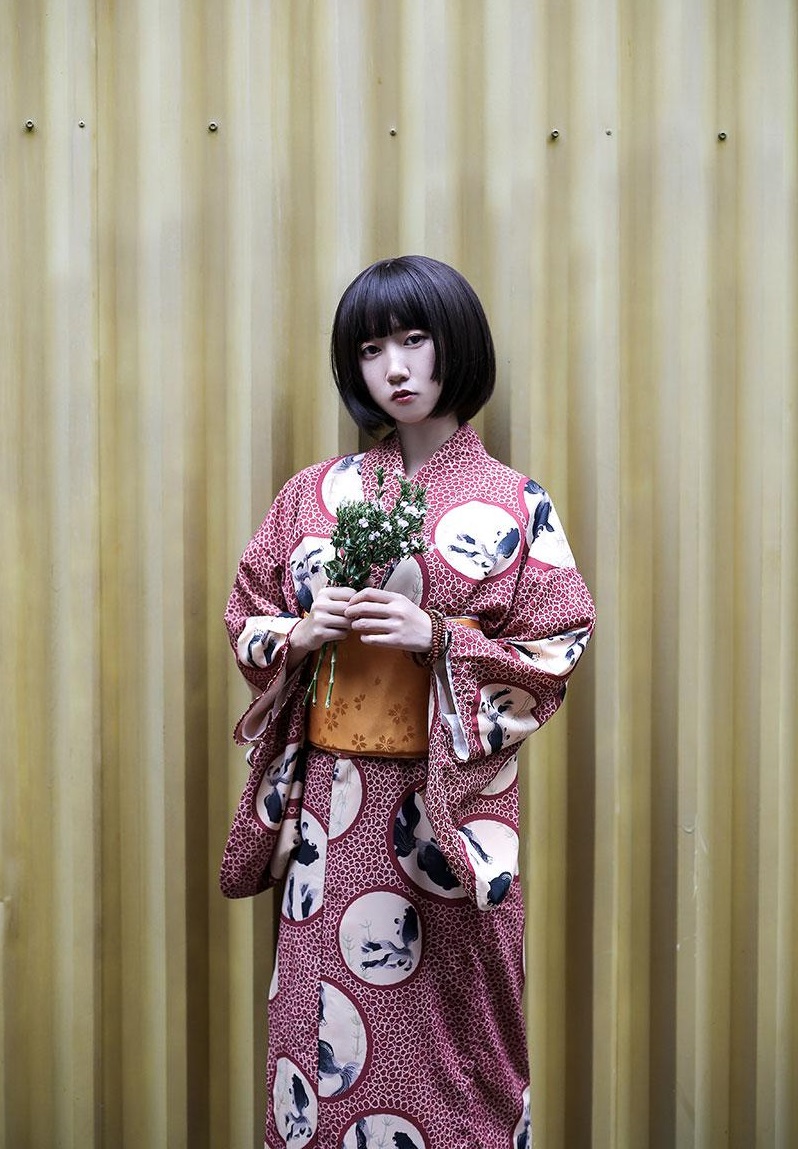 Asian Traditional Standard Japanese Floral Kimono Sexy Women's Cotton Kimono bath Robe Pajamas Nightdress Japan Living clothing