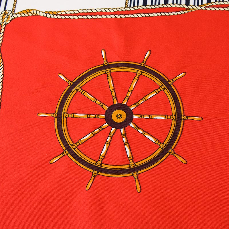 Striped Women Small 100% Silk Square Scarf Vintage Satin Print Foulard Femme Echarpe Ladies Neck Scarves 60*60CM Wholesale