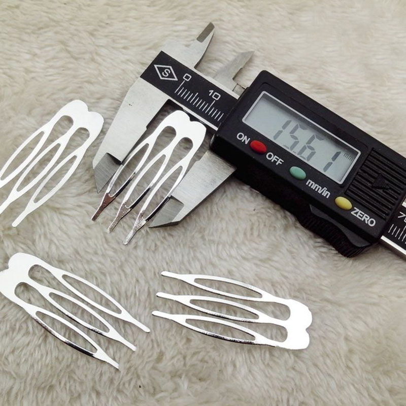 50PCS 1.5cm*3.9cm Silver Finish mini 3teeth Plain Flat Metal Hair Combs for DIY tiara jewelry,Handmade kids hair accessories