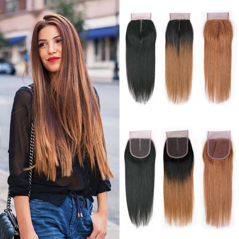 Hair Extensions Natural Black #30 Medium Brown Pure Ombre Lace Closure Brazilian Peruvian Malaysian Straight Colored Human Hair Closure, Natural black color
Hair Extensions Natural Black #30 Medium Brown Pure Ombre Lace Closure Brazilian Peruvian Malaysian Straight Colored Human Hair Closure, Natural black color