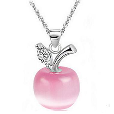 Women Crystal Pendant Necklace Jewelry 925 sterling silver chain Crystal apple opal Pendant necklaces Jewelry Cat's Eye Stone necklace 30pcs
Women Crystal Pendant Necklace Jewelry 925 sterling silver chain Crystal apple opal Pendant necklaces Jewelry Cat's Eye Stone necklace 30pcs