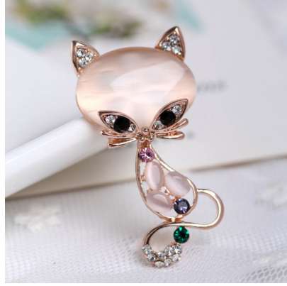 New Hot Sale Gold Filled Multicolor Opal Stone Fox Brooches Women's Fashion Cute Animal Pin Brooch Jewelry
New Hot Sale Gold Filled Multicolor Opal Stone Fox Brooches Women's Fashion Cute Animal Pin Brooch Jewelry