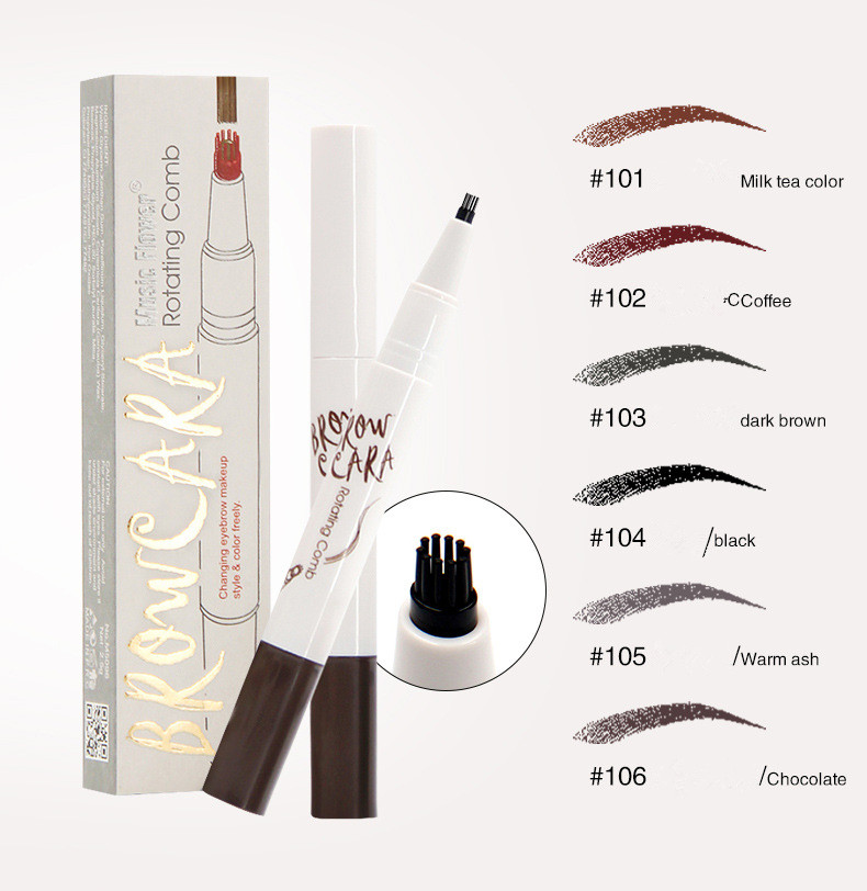 Music Flower Liquid Eyebrow Pen Music Flower Eyebrow Enhancer 6 Colors Four Head Eyebrow Enhancer Waterproof dropshipping
Music Flower Liquid Eyebrow Pen Music Flower Eyebrow Enhancer 6 Colors Four Head Eyebrow Enhancer Waterproof dropshipping
