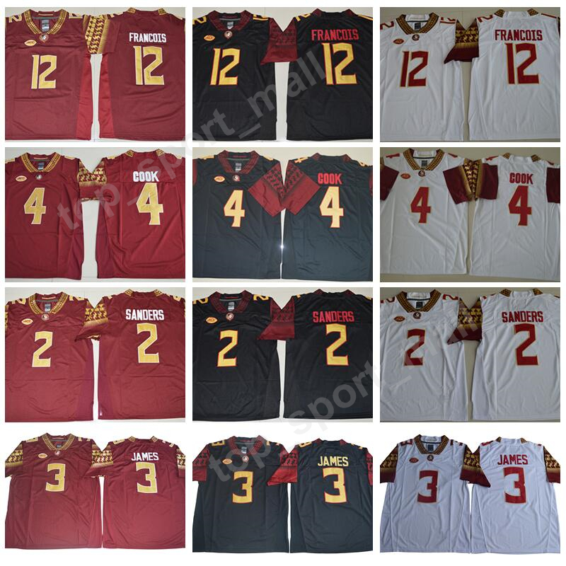 College Florida State Seminoles Jerseys 2 Sanders 3 James 4 Cook 5 Winston 12 Francois ACC FSU Football Jersey Embroidery Red Black White, 4 red
College Florida State Seminoles Jerseys 2 Sanders 3 James 4 Cook 5 Winston 12 Francois ACC FSU Football Jersey Embroidery Red Black White, 4 red