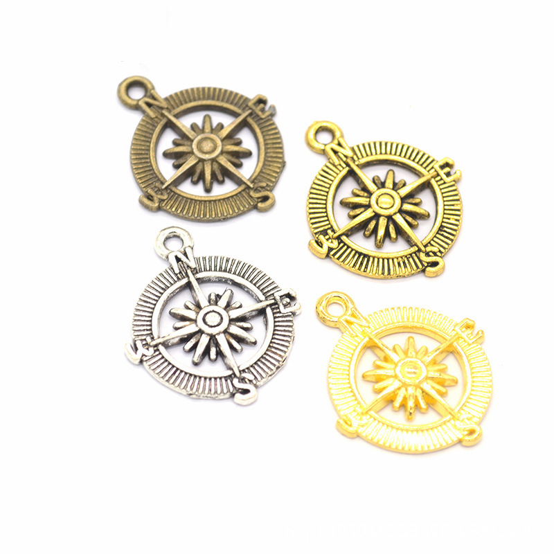 200 pcs compass charms pendant 26*22mm 4 colors good for DIY craft, jewelry making free shipping
200 pcs compass charms pendant 26*22mm 4 colors good for DIY craft, jewelry making free shipping