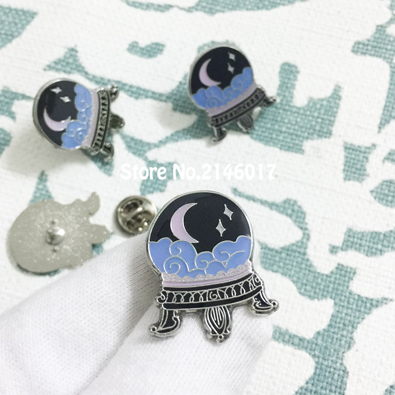 10pcs Halloween Metal Craft Lapel Pins Crystal Ball Enamel Pin Mystic Occult Spooky Witch Fortune Telling Brooch, Gray
10pcs Halloween Metal Craft Lapel Pins Crystal Ball Enamel Pin Mystic Occult Spooky Witch Fortune Telling Brooch, Gray