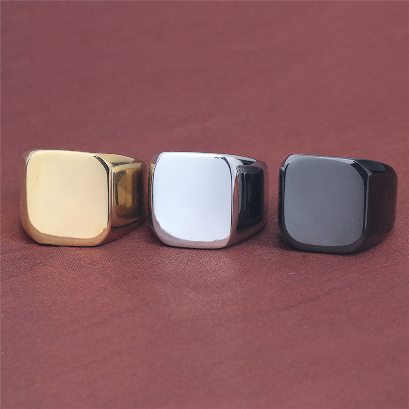 Black Gold Square Blank knuckle Ring band Stainless Steel Silver Motorcycle rings Fashion Jewelry will and sandy
Black Gold Square Blank knuckle Ring band Stainless Steel Silver Motorcycle rings Fashion Jewelry will and sandy