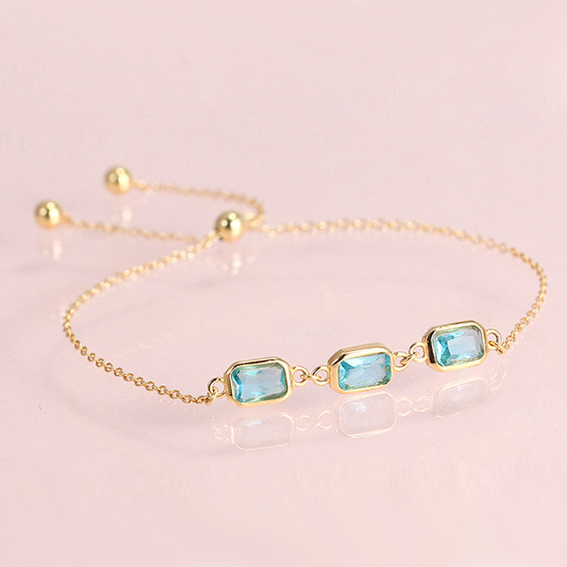 Hutang Blue Topaz CZ 925 Sterling Silver Link Bracelets Yellow Gold Color Gemstone Fine Jewelry Adjustable Bracelet for Women's, Golden;silver
Hutang Blue Topaz CZ 925 Sterling Silver Link Bracelets Yellow Gold Color Gemstone Fine Jewelry Adjustable Bracelet for Women's, Golden;silver