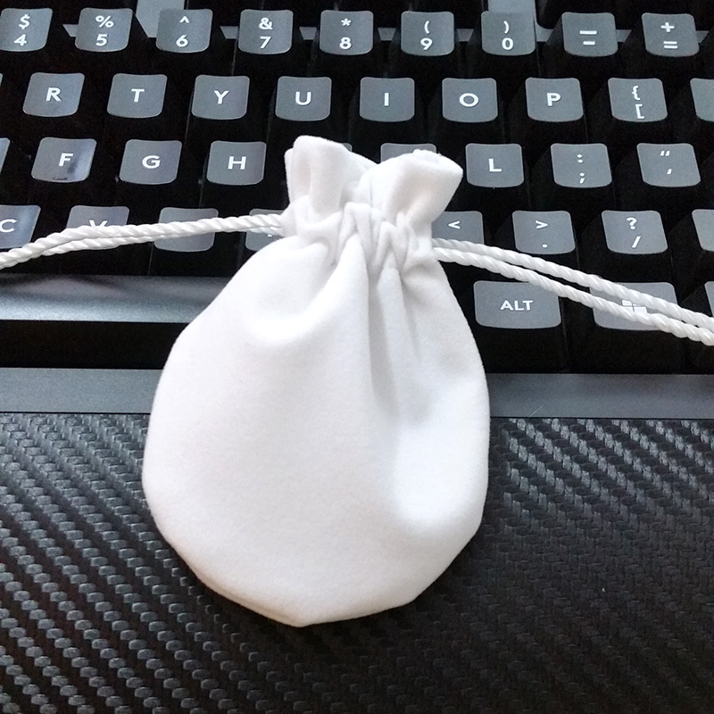 High Quality White Jewelry Velvet Pouches Bag Charm Beads Bracelet Women Pendant Necklace Packaging Gift bags Factory wholesale