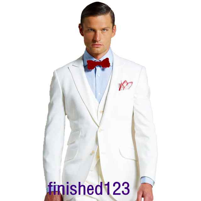 New Arrivals Two Button Ivory Groom Tuxedos Groomsmen Peak Lapel Best Man Blazer Mens Wedding Suits (Jacket+Pants+Vest+Tie) H:821, Same as image
New Arrivals Two Button Ivory Groom Tuxedos Groomsmen Peak Lapel Best Man Blazer Mens Wedding Suits (Jacket+Pants+Vest+Tie) H:821, Same as image