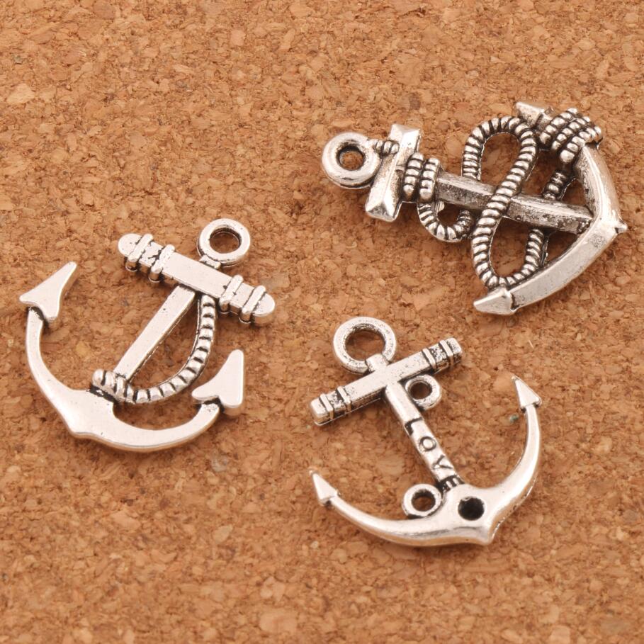 Anchors Charms Pendants For Jewelry 100pcs/lot 3styles Tibetan Silver Craft DIY Fit Earring Bracelets Necklace LM56
Anchors Charms Pendants For Jewelry 100pcs/lot 3styles Tibetan Silver Craft DIY Fit Earring Bracelets Necklace LM56