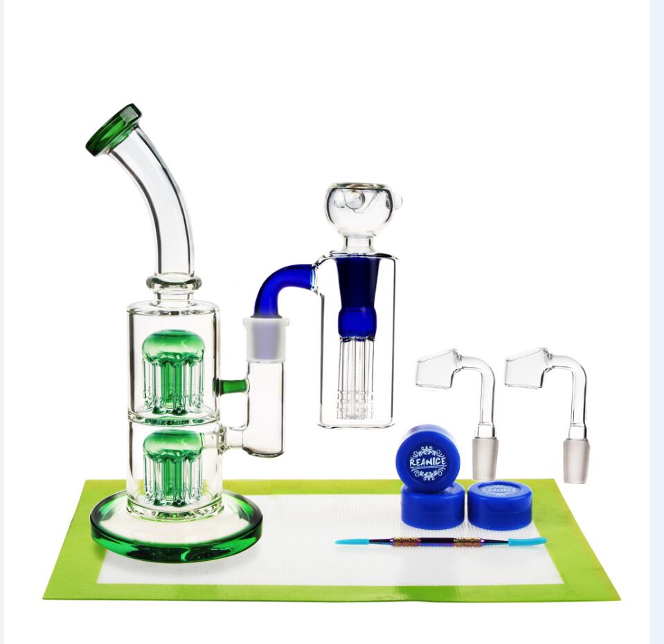 REANICE (CASTLE D)18.8mm 30cm glass bong green water bong handmade bubbler ash catcher+Silica gel cushion
REANICE (CASTLE D)18.8mm 30cm glass bong green water bong handmade bubbler ash catcher+Silica gel cushion