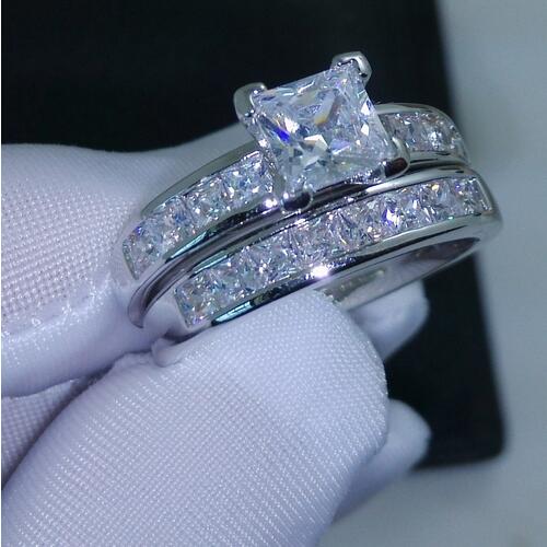 choucong Valueable Jewelry Princess Cut 5A zircon cz 10KT White Gold Filled Women Wedding Ring Set Sz 5-11 Free shipping Gift
choucong Valueable Jewelry Princess Cut 5A zircon cz 10KT White Gold Filled Women Wedding Ring Set Sz 5-11 Free shipping Gift