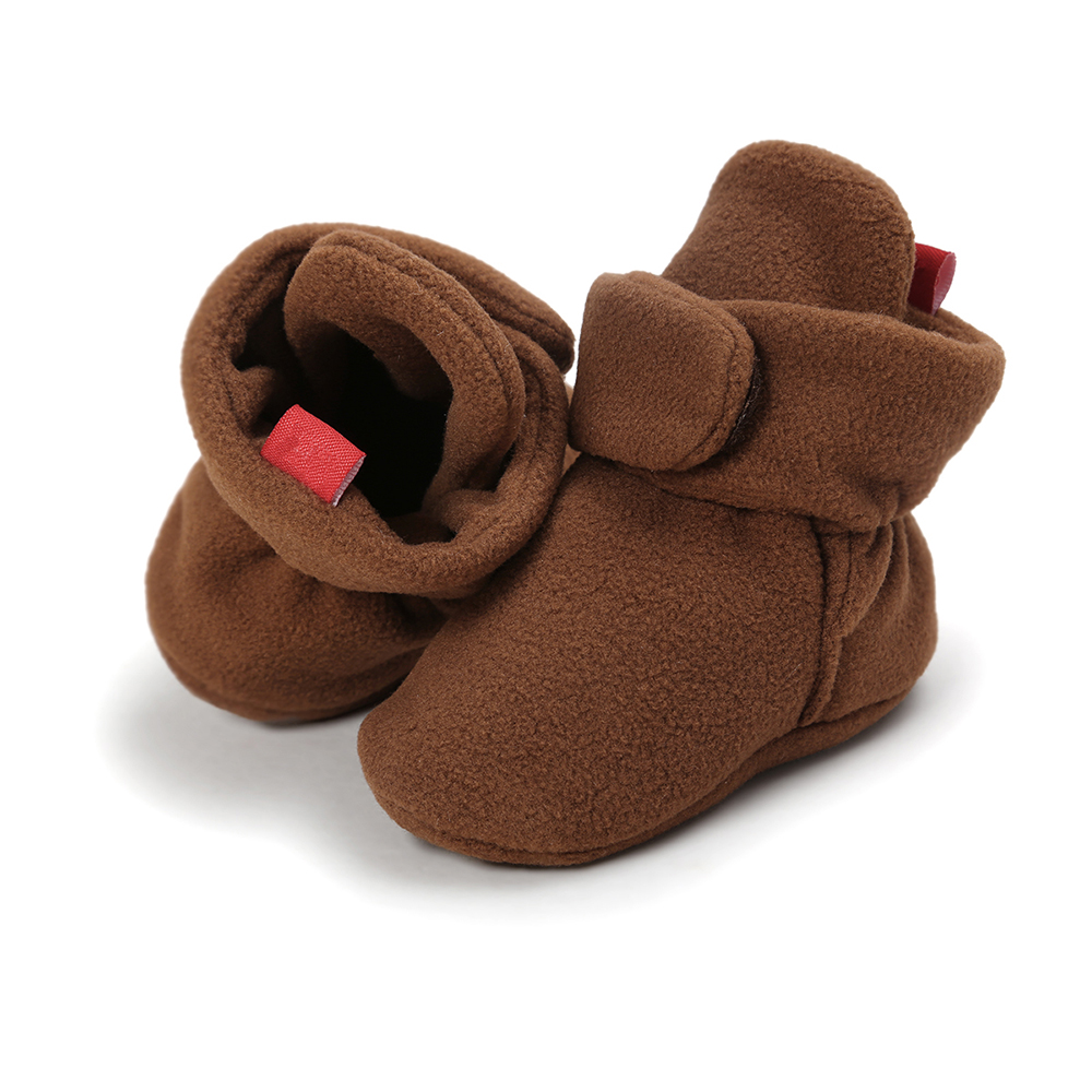 Newborn Baby Shoes Winter Kids Boy Girl Cotton Cloth Booties First Walker Anti-slip Soft Sole Toddler Sneaker First Walkers