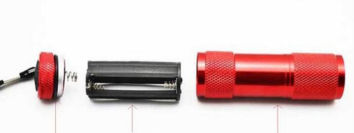 Portable UV Lamps 9 LED Mini LED Flashlights Super Bright LED Torch Light Outdoor Camping Flashlights
