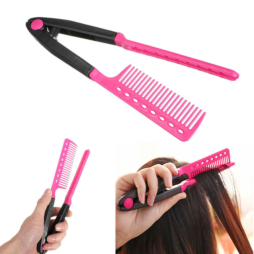V Type Hair Straightener Comb DIY Salon Hairdressing Styling Tool Curls Hair Brush Combs DHL Free
V Type Hair Straightener Comb DIY Salon Hairdressing Styling Tool Curls Hair Brush Combs DHL Free