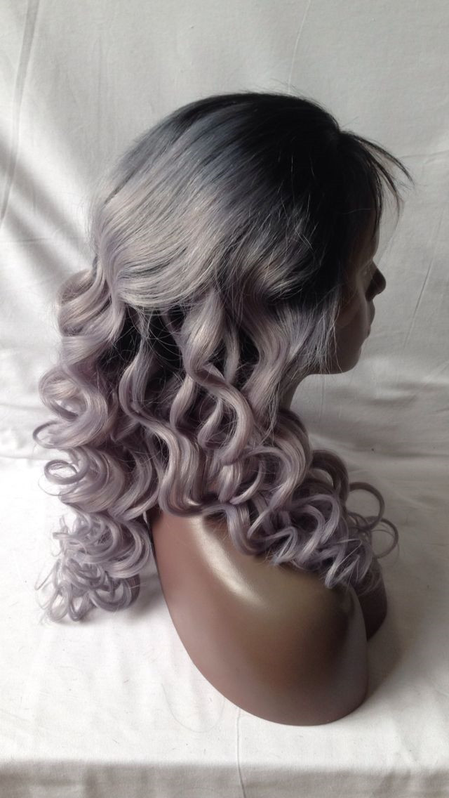 8A Grade Hair Wig Brazilian Glueless Full Lace Wigs #1b Grey Ombre Body Wave Human Hair Lace Front Wigs Black Women