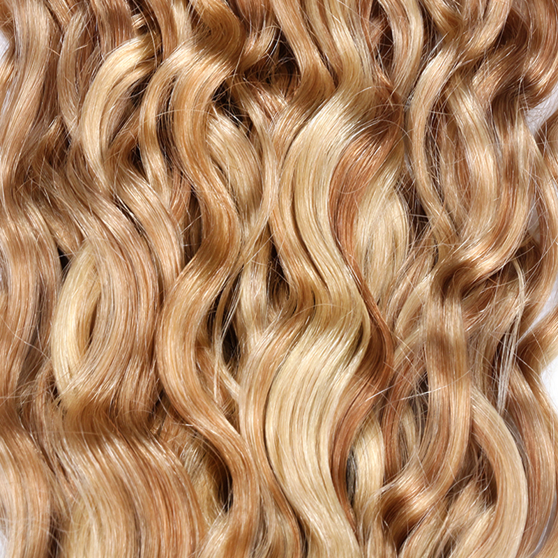 Brazilian Hair Water Wave 27/613 Two Tone Human Hair Extensions Weave Bundles 1 PC Remy Brazilian Hair Weave Bundles
