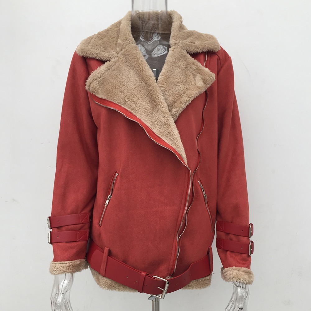 Jacket Women Coat Winter 2018 Hot Cotton Lambswool Outerwear Fashion Plus Size Overcoat For Female Thick Women Autumn Jacket S18101204