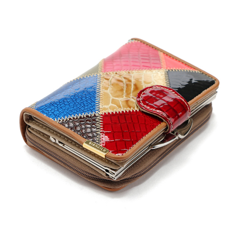 Free Shipping Women's Short Small Pocket Wallets Ladies Genuine Leather Clutch Coin Mini Purse Beautiful Patchwork Design Best Gifts, As picture
Free Shipping Women's Short Small Pocket Wallets Ladies Genuine Leather Clutch Coin Mini Purse Beautiful Patchwork Design Best Gifts, As picture