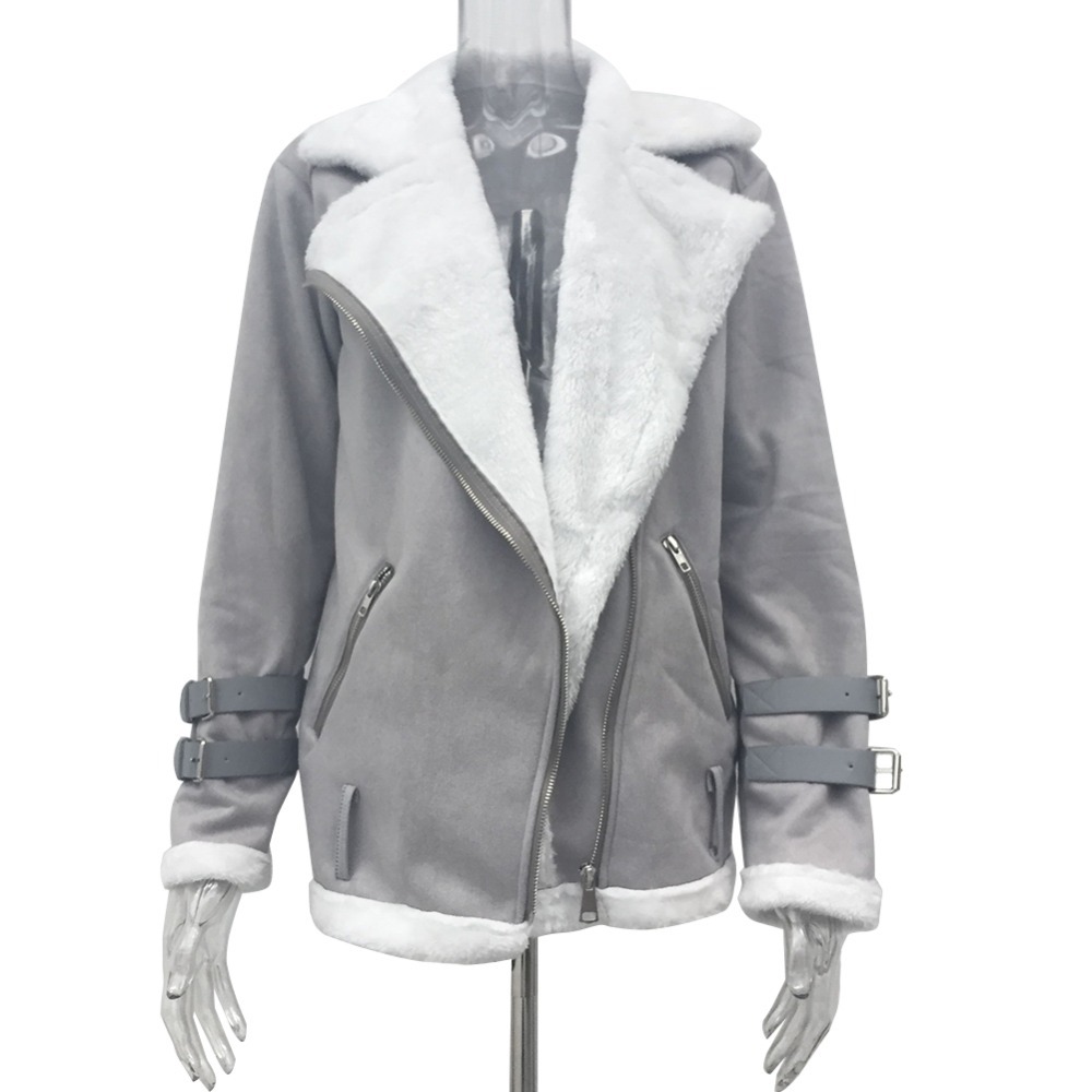 Jacket Women Coat Winter 2018 Hot Cotton Lambswool Outerwear Fashion Plus Size Overcoat For Female Thick Women Autumn Jacket S18101204