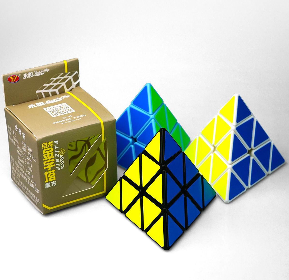 Magic Cube Pyramid Shape Third-order cube Professional Ultra-smooth Speed Magico Cubo Twist Puzzle Kids DIY Educational Toys 3 Colors