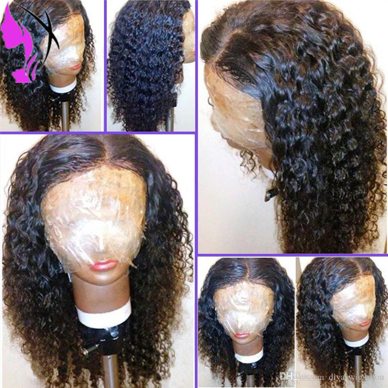 Hotselling 150density full Synthetic Lace Front Wig Loose Curly Glueless Heat Resistant braziilan lace front wig For Women natural hairline