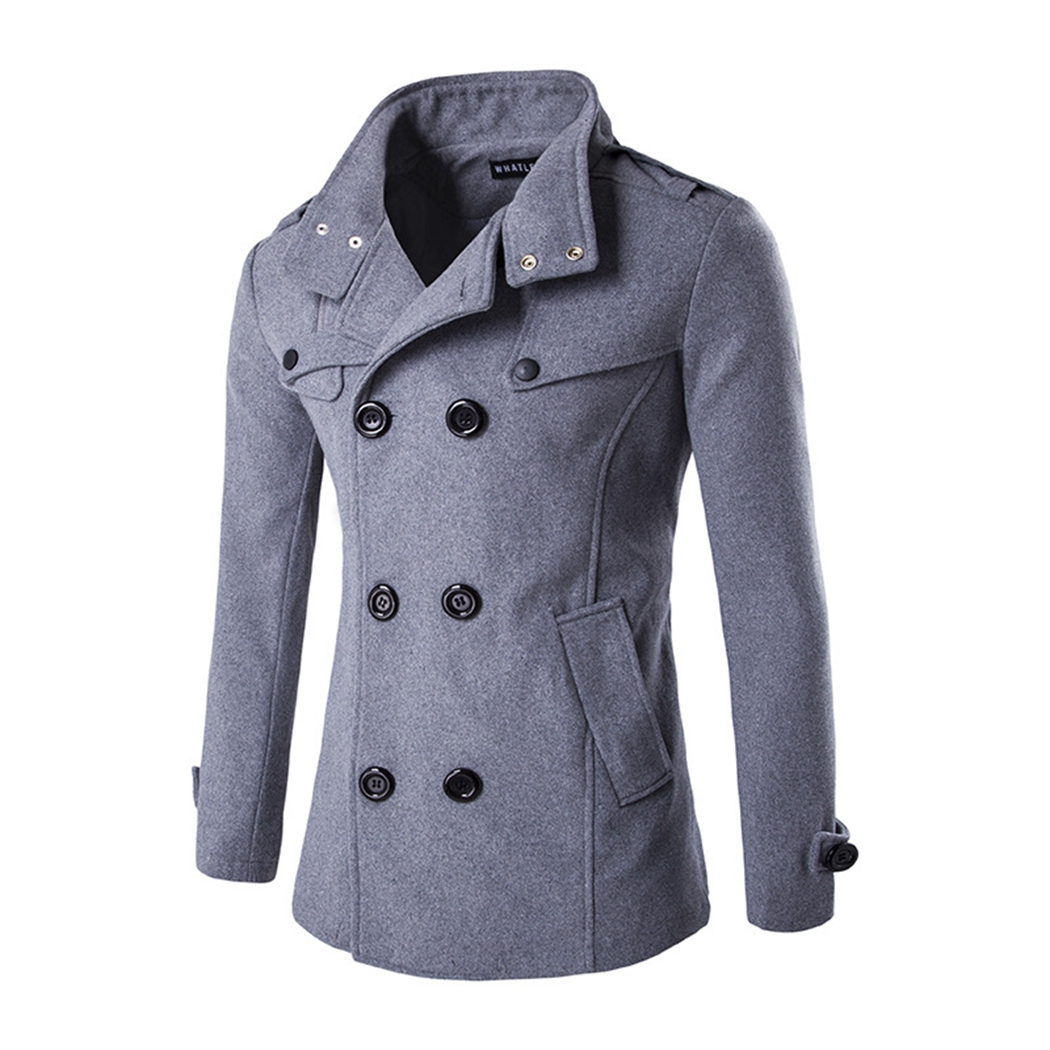 2018 Autumn Winter Fashion Men's Woolen Coat Double Breasted Coat Men Casual Black Outerwear Jacket Mens Blends Plus Size 3XL
2018 Autumn Winter Fashion Men's Woolen Coat Double Breasted Coat Men Casual Black Outerwear Jacket Mens Blends Plus Size 3XL