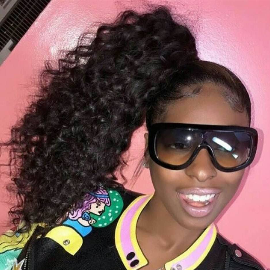 16" Clip In Ponytail Human Hair Extensions Kinky Curly Wrap Around Ponytail Hair Pieces 4 Color Available 120g/piece
16" Clip In Ponytail Human Hair Extensions Kinky Curly Wrap Around Ponytail Hair Pieces 4 Color Available 120g/piece