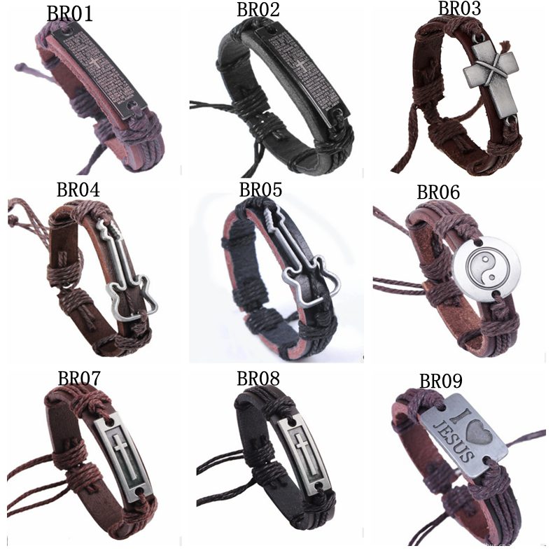 Stylish Vintage Handmade Genuine Leather ID Bracelets Cross Anchor For Men Women Leather Wristband Cord Bracelets Gifts Factory Price
Stylish Vintage Handmade Genuine Leather ID Bracelets Cross Anchor For Men Women Leather Wristband Cord Bracelets Gifts Factory Price