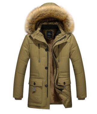Wholesale- 2017 new arrival men's thick warm winter down coat fur collar men parka big yards long cotton coat jacket parka men -5XL, Black
Wholesale- 2017 new arrival men's thick warm winter down coat fur collar men parka big yards long cotton coat jacket parka men -5XL, Black