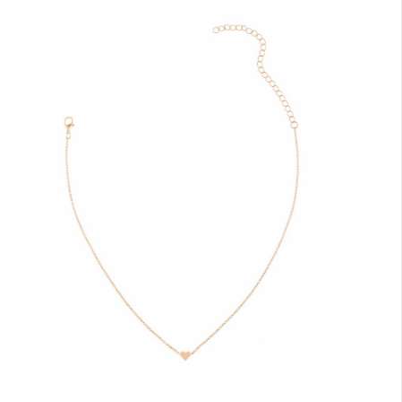 Tiny Heart Choker Necklace for Women gold Silver Chain Smalll Love Necklace Pendant on neck Bohemian Chocker Necklace Jewelry