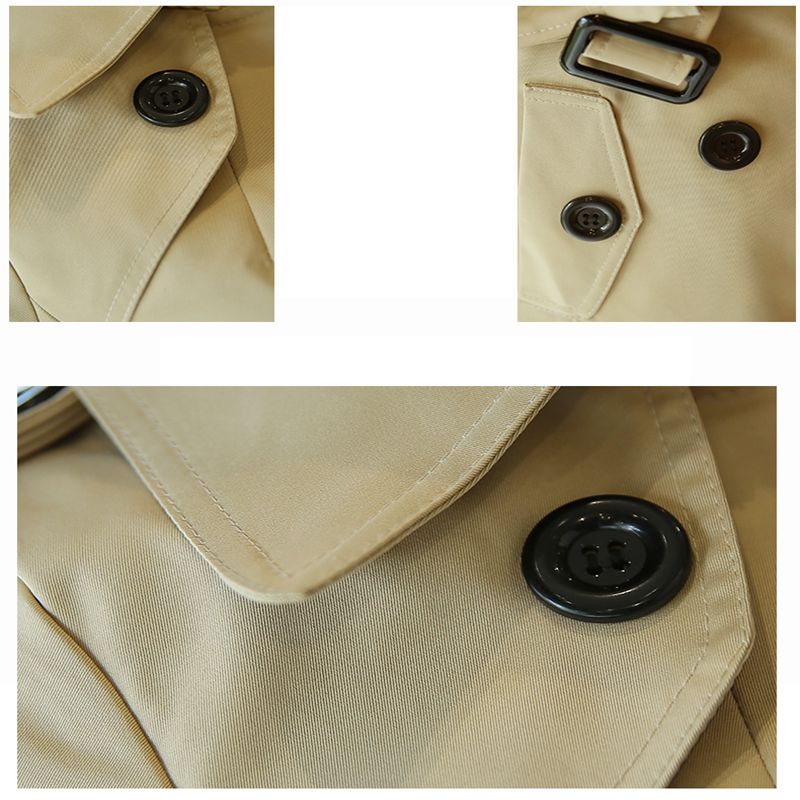 5 Color 2018 Spring Autumn Women Trench Coat Lapel collar Mid-long Slim Female Coat New Style Fashion Plus-size LADIES513