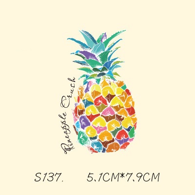 DIY Stickers Pineapple Patches Sticker For T shirt Funny Iron-on Transfers Patches Magic Sticker For Clothes
DIY Stickers Pineapple Patches Sticker For T shirt Funny Iron-on Transfers Patches Magic Sticker For Clothes