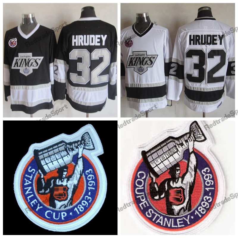 Vintage 1993 Stanley Cup 100th Los Angeles Kings Kelly Hrudey Hockey Jerseys LA KINGS 32 Kelly Hrudey Stitched Hockey Shirts 100th Patch, White 100th patch
Vintage 1993 Stanley Cup 100th Los Angeles Kings Kelly Hrudey Hockey Jerseys LA KINGS 32 Kelly Hrudey Stitched Hockey Shirts 100th Patch, White 100th patch