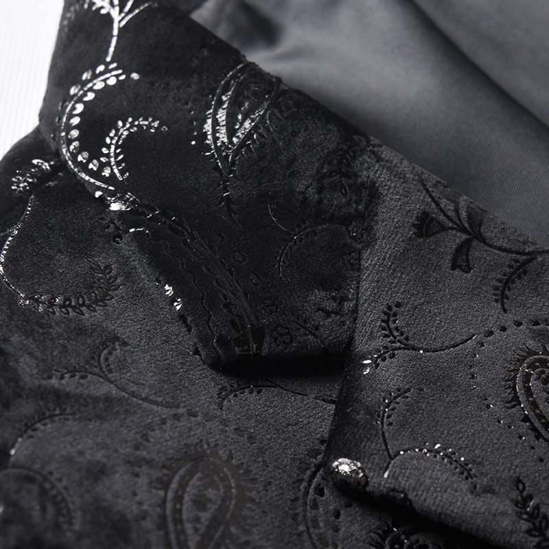 Mens Wedding Tuxedos Just One Piece Handsome Mens Suits Print Black Jacket Wedding Suits For Men In Stock Plus Size Jackets Groom Wear