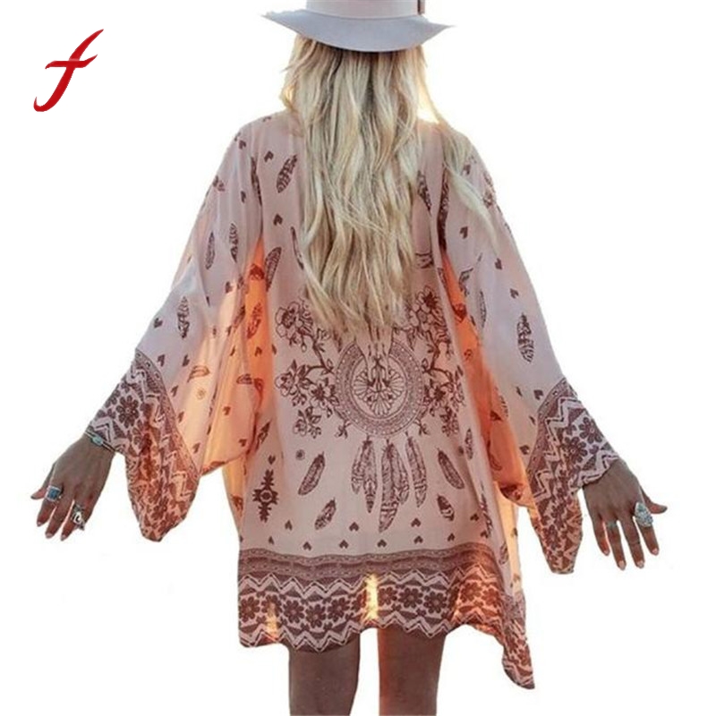 Feitong Women Blusa Boho Printed Chiffon Shirts Loose Shawl Kimono Cardigan Tops Cover up Blouse Women Top 3/4 Sleeve summer, Green
Feitong Women Blusa Boho Printed Chiffon Shirts Loose Shawl Kimono Cardigan Tops Cover up Blouse Women Top 3/4 Sleeve summer, Green