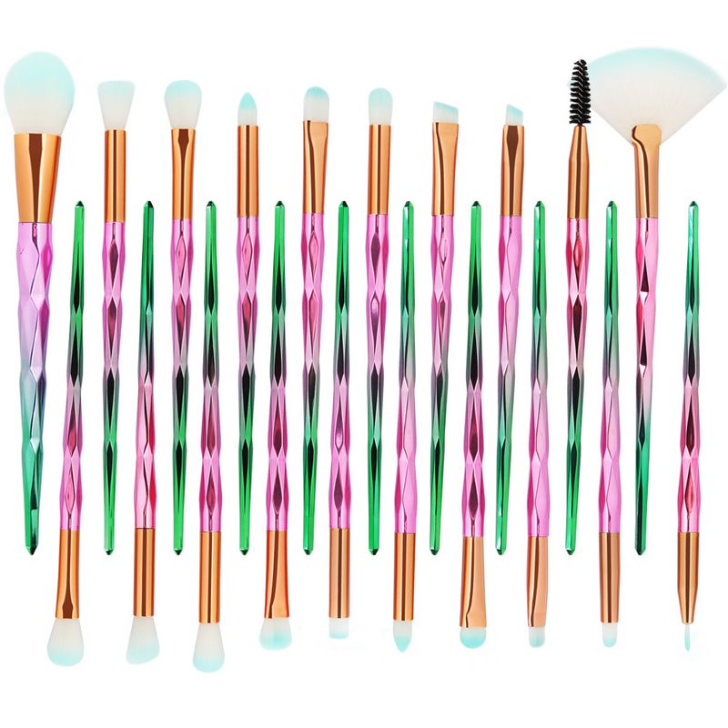 MAANGE 20Pcs/Kit Diamond Makeup Brushes Set Powder Eye Shadow Foundation Blend Blush Lip Cosmetic Beauty Soft Make Up Brush Tool