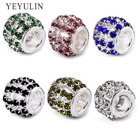 Claw Drilling Crystal Hollow Big Round Beads Silver Plated Alloy 5mm Big Hole Bead For Woman Fashion Jewelry Making 10Pcs
Claw Drilling Crystal Hollow Big Round Beads Silver Plated Alloy 5mm Big Hole Bead For Woman Fashion Jewelry Making 10Pcs