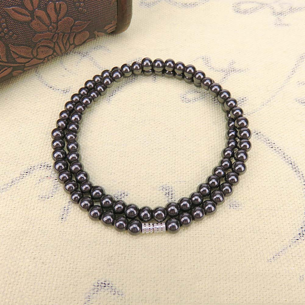 Black 6mm Magnetic Beads Hematite Necklace Magnetotherapy Health Care Lodestone Rosary Necklace Men Jewelry
Black 6mm Magnetic Beads Hematite Necklace Magnetotherapy Health Care Lodestone Rosary Necklace Men Jewelry